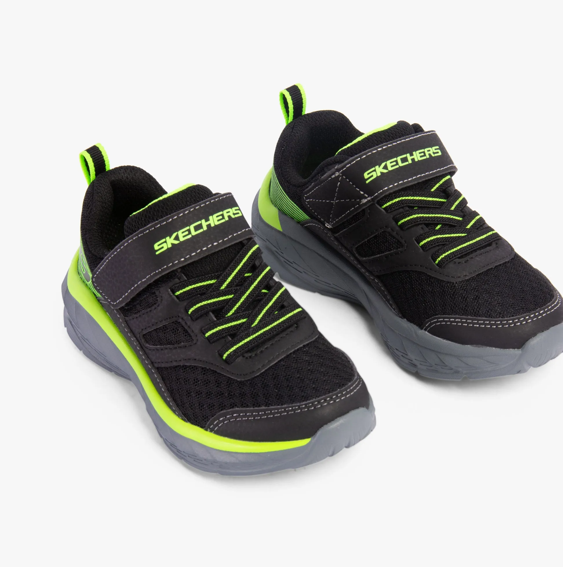 403718L/BKLM BOUNDLESS Boys Trainers Black/Lime