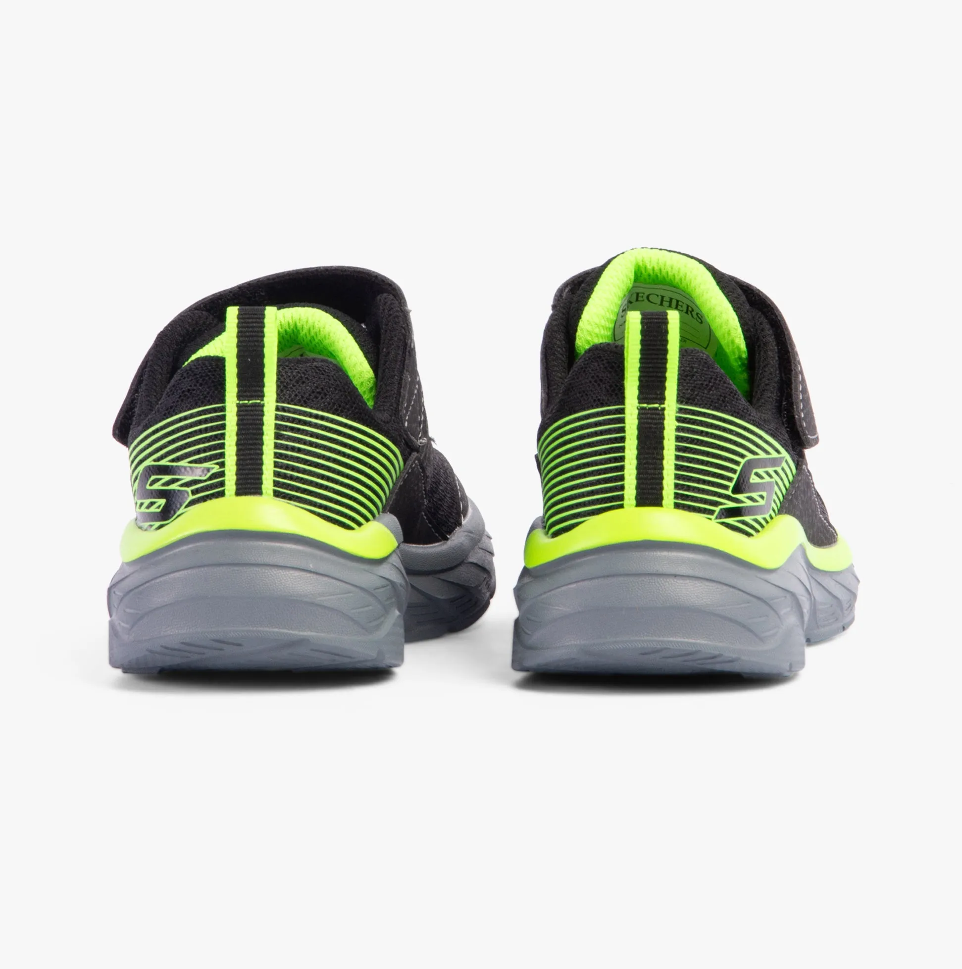 403718L/BKLM BOUNDLESS Boys Trainers Black/Lime