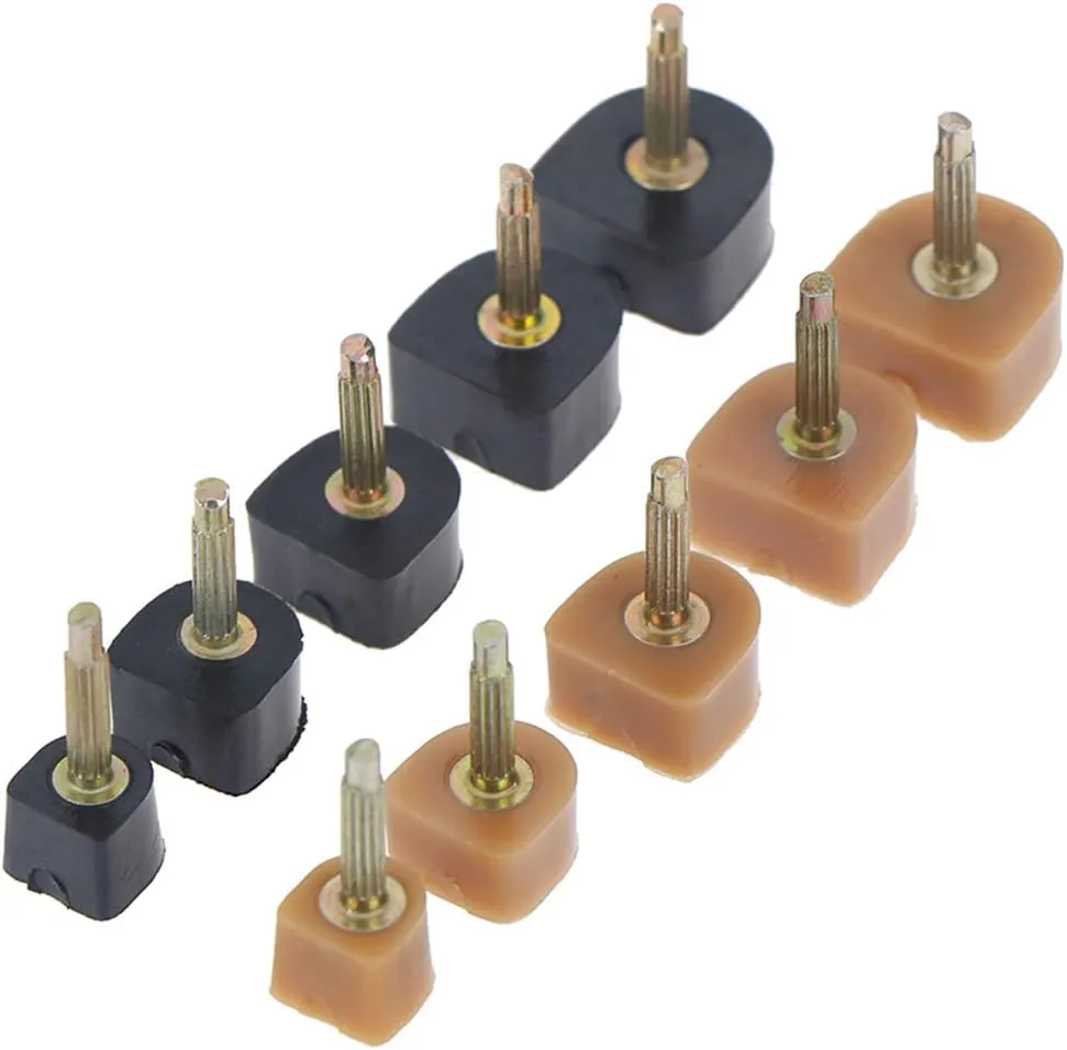 5 Pairs High Heel Shoes Repair Tips Durable Repair Heel Caps Taps Pins Non-Slip Shoes Replacement Dowels Pad Heel Protector Plates Covers Silent Heel,5 Sizes,7,9,10,11,12mm,U Shape,Black