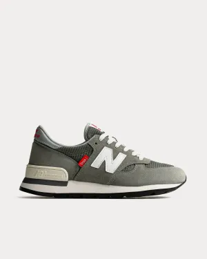 990 V1 Grey Low Top Sneakers