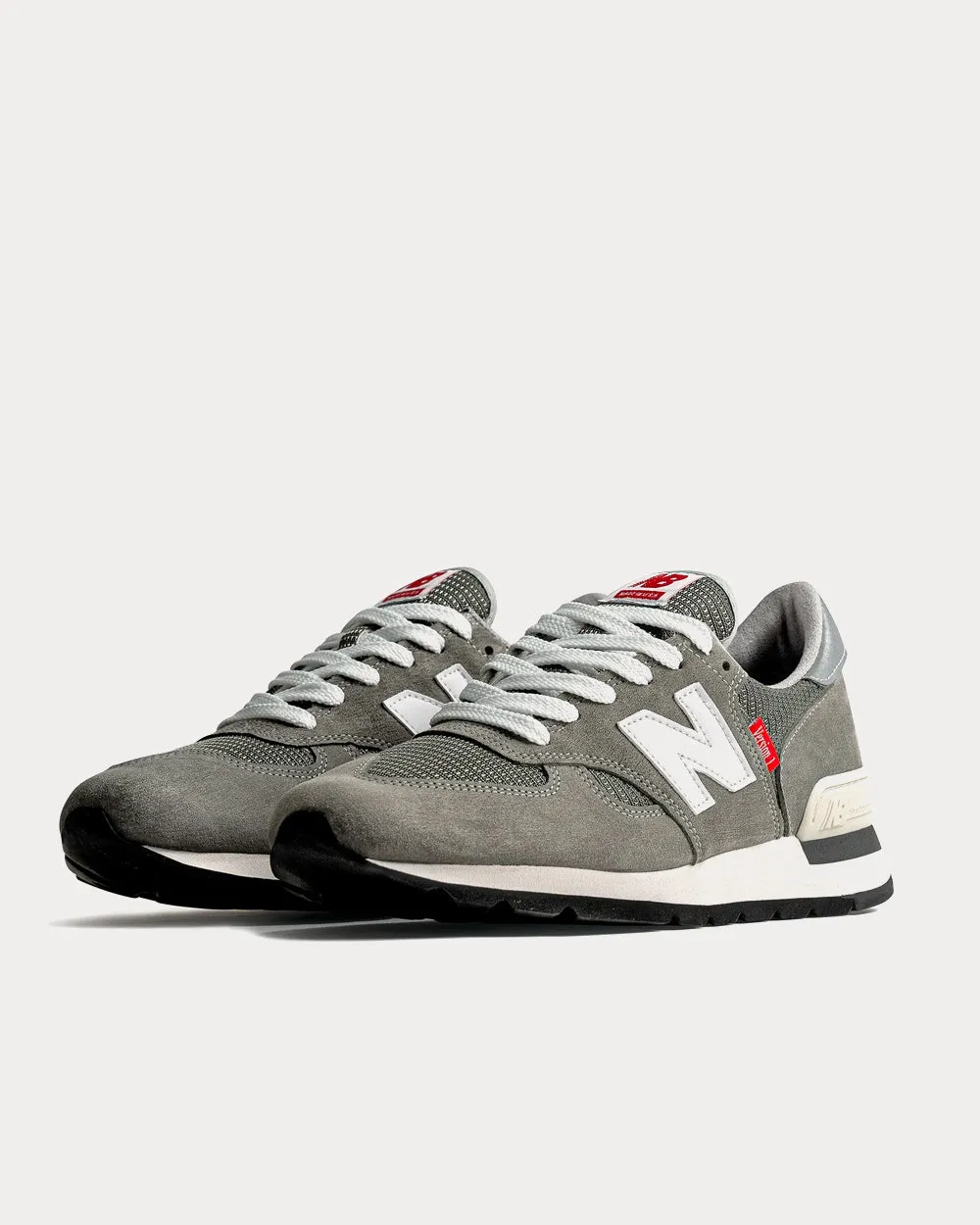 990 V1 Grey Low Top Sneakers