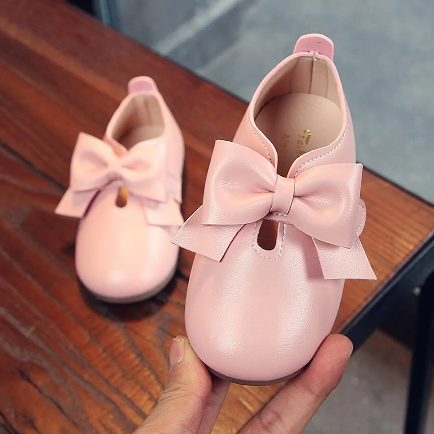 Baby Riding Boots for Girls Fashion Autumn Girls Casual Shoes Flat Light Hook Loop Solid Color Bow Simple Boots Girls 10