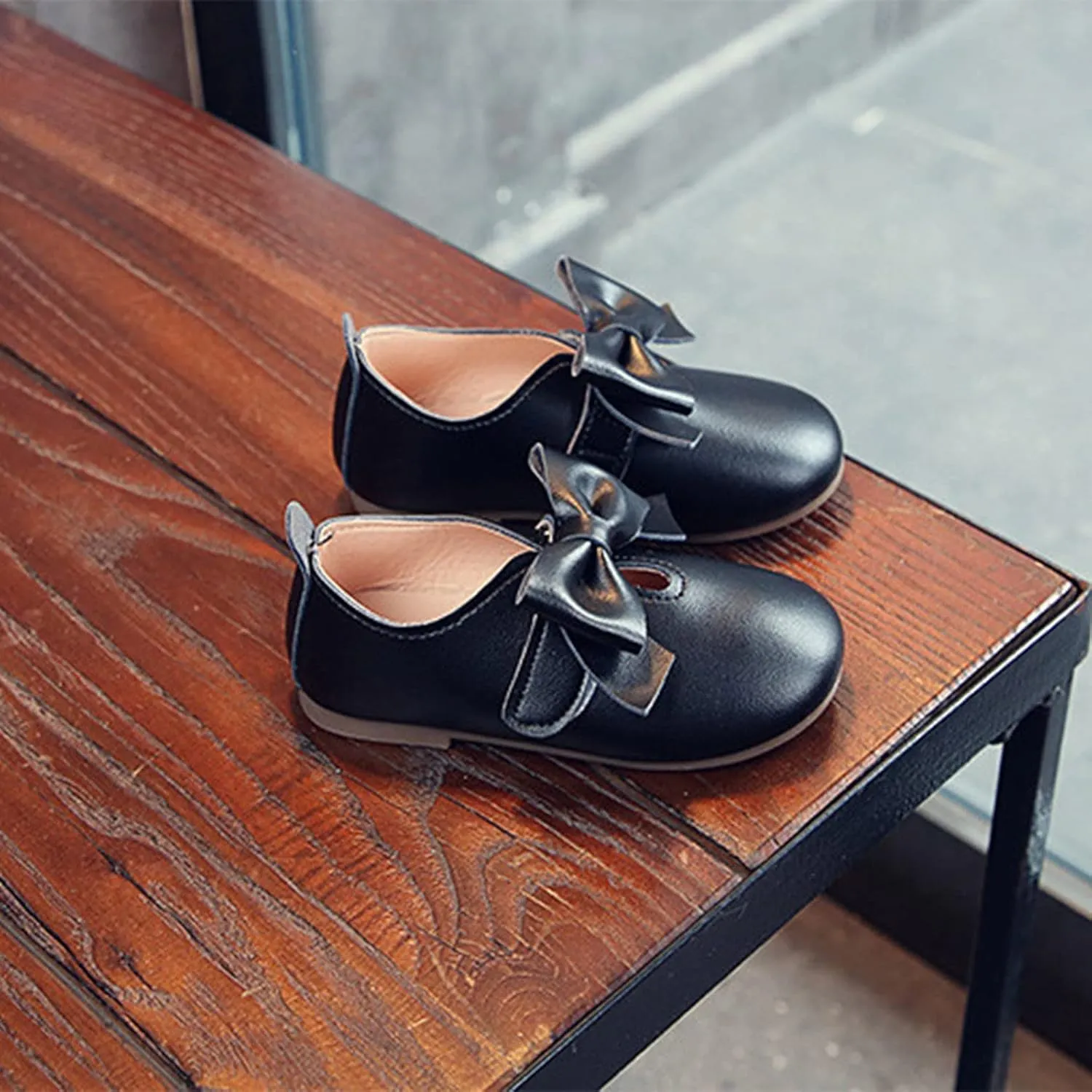 Baby Riding Boots for Girls Fashion Autumn Girls Casual Shoes Flat Light Hook Loop Solid Color Bow Simple Boots Girls 10