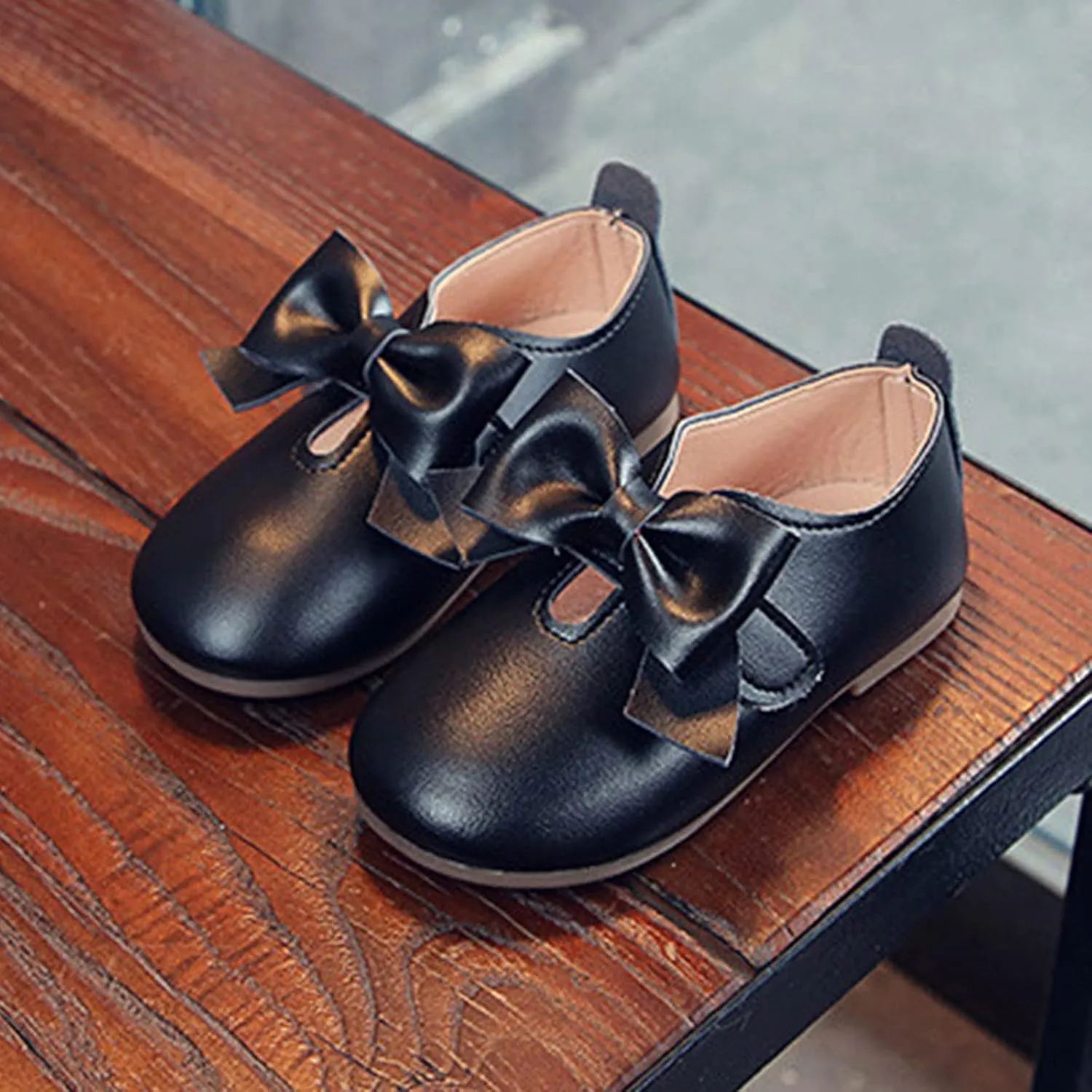 Baby Riding Boots for Girls Fashion Autumn Girls Casual Shoes Flat Light Hook Loop Solid Color Bow Simple Boots Girls 10