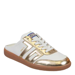 Back 70 Easter Backless Sneakers-Metallic Gold