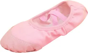 Ballet Shoes for Girls,Soft Leather Ballet Slippers No-Tie Warm Dance Yoga Practice Shoes for Toddler Girls
