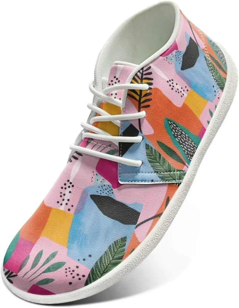 Barefoot Shoes for Women Comfortable Low-Top Wide Toe Box Tennis Shoes Anti-Skid Zero Drop Workout Sport Hiking Sneakers for Teen Girls US 6-11.5.5