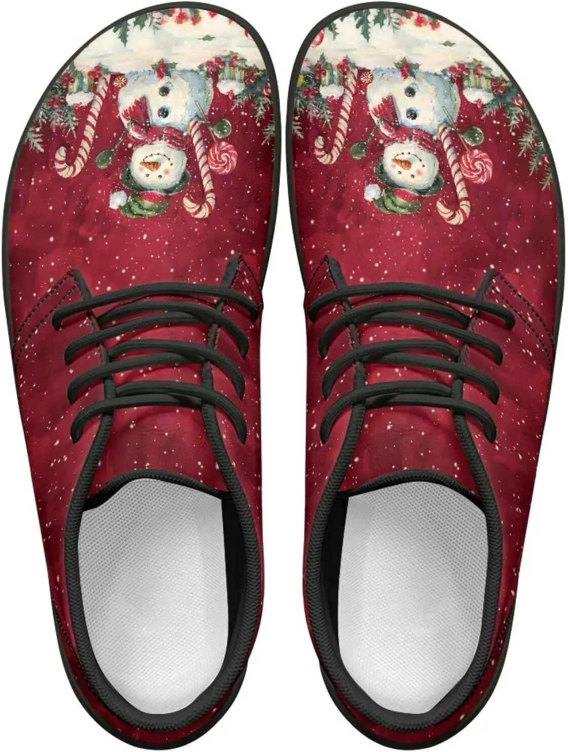 Barefoot Shoes for Women Comfortable Low-Top Wide Toe Box Tennis Shoes for Ladies Anti-Skid Lightweight Sport Zero Drop Hiking Sneakers for Teen Girls Black US 6-13.5