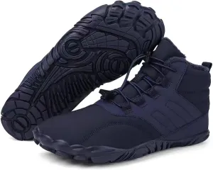 Barefoot Shoes Winter Men Women Waterproof Trail Running Shoes Warm Lined Winter Shoes Unisex Outdoor Non-Slip Winter Depth Work Camping