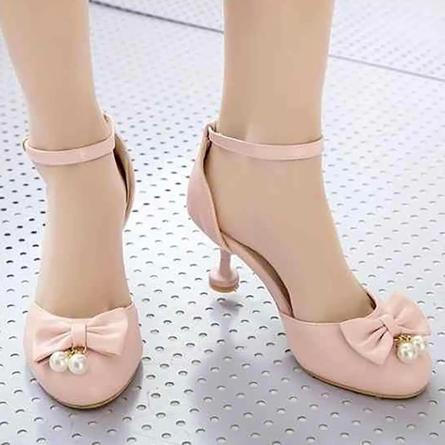 Big Kids Girl Summer Sandals Low Heel Dress Shoes Wedding Party Closed Toe Bow Tie High Heels Toddler Dress Shoes