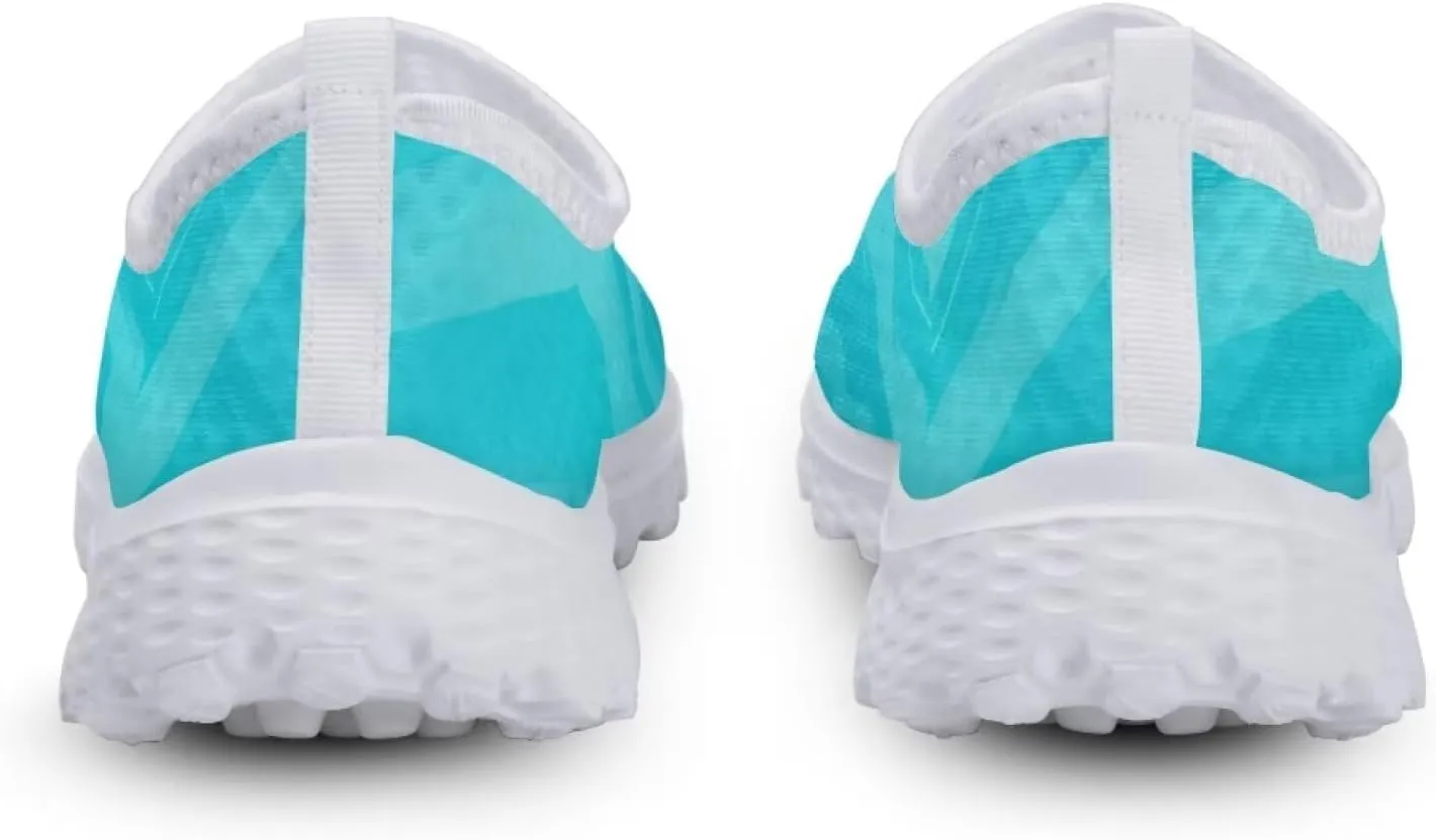 Binienty Unisex Printed Trainers Gym Running Shoes Lightweight Slip-On Walking Sneakers for Women Men