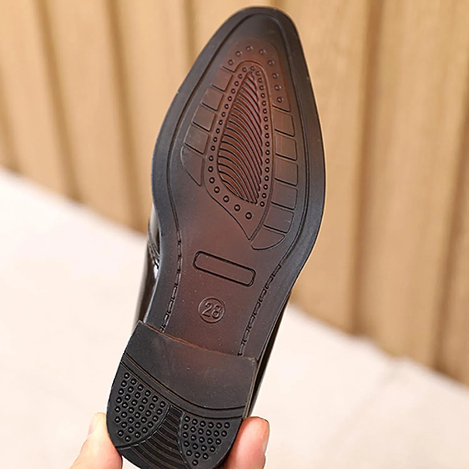 Boys Girls Paten Leather Low Heels Vintage xfords Lace Up Pointed Toe Flat Retro Dress Shoes Baby Sandals Girl