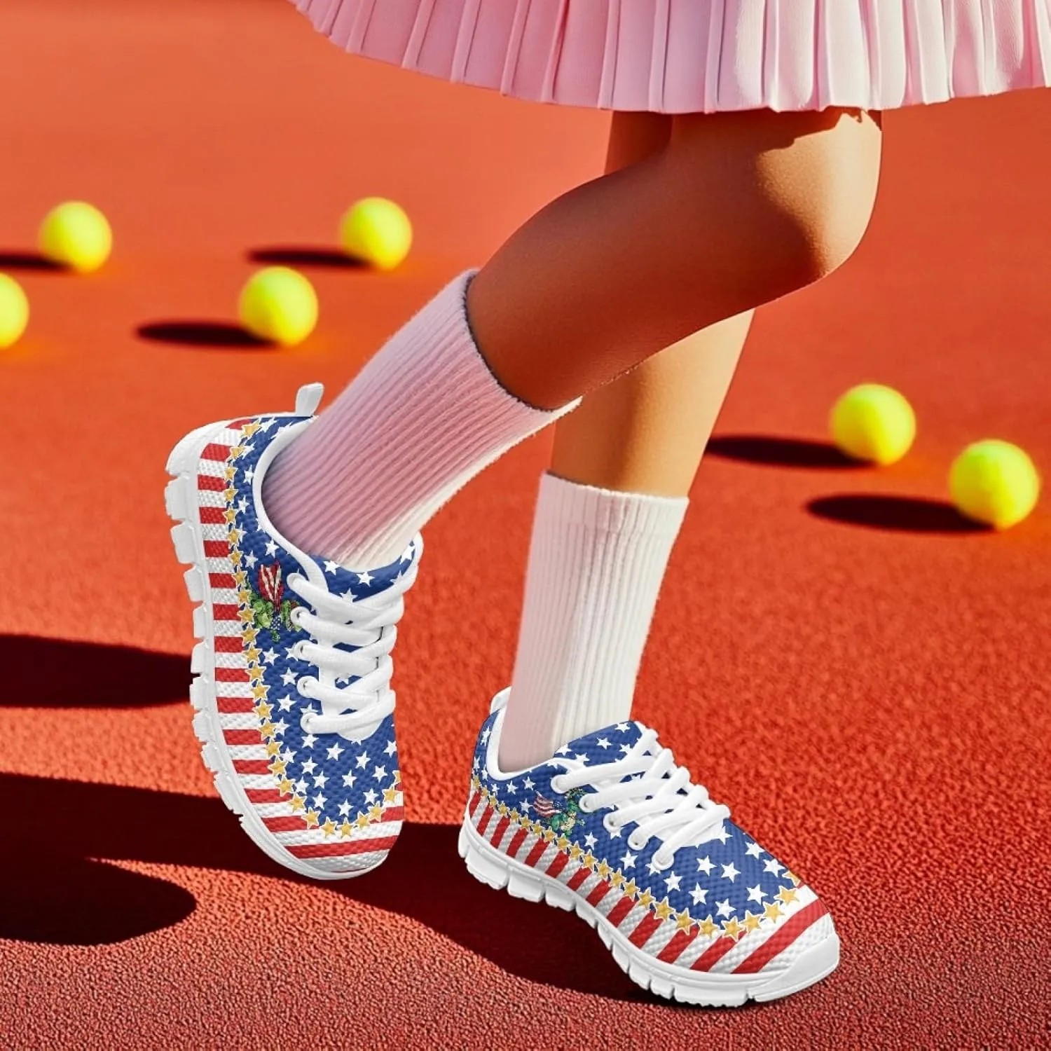Boys Girls Tennis Shoes Cute Kids Lightweight Running Athletic Shoes Breathable Sneaker for Little Kid Big Kid