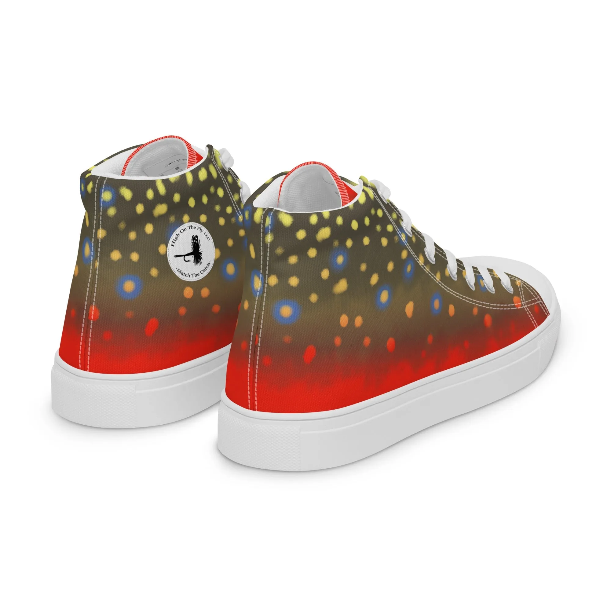 Brook Trout Womens high top canvas shoes