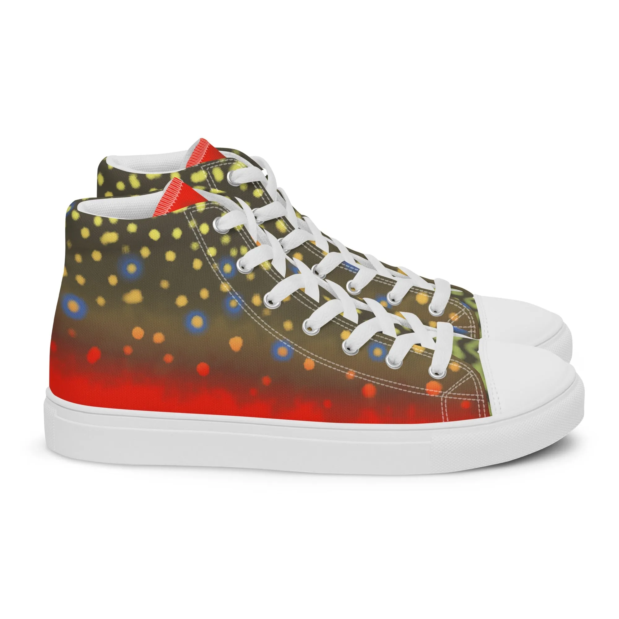 Brook Trout Womens high top canvas shoes