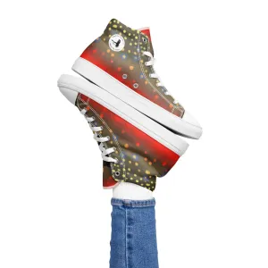 Brook Trout Womens high top canvas shoes