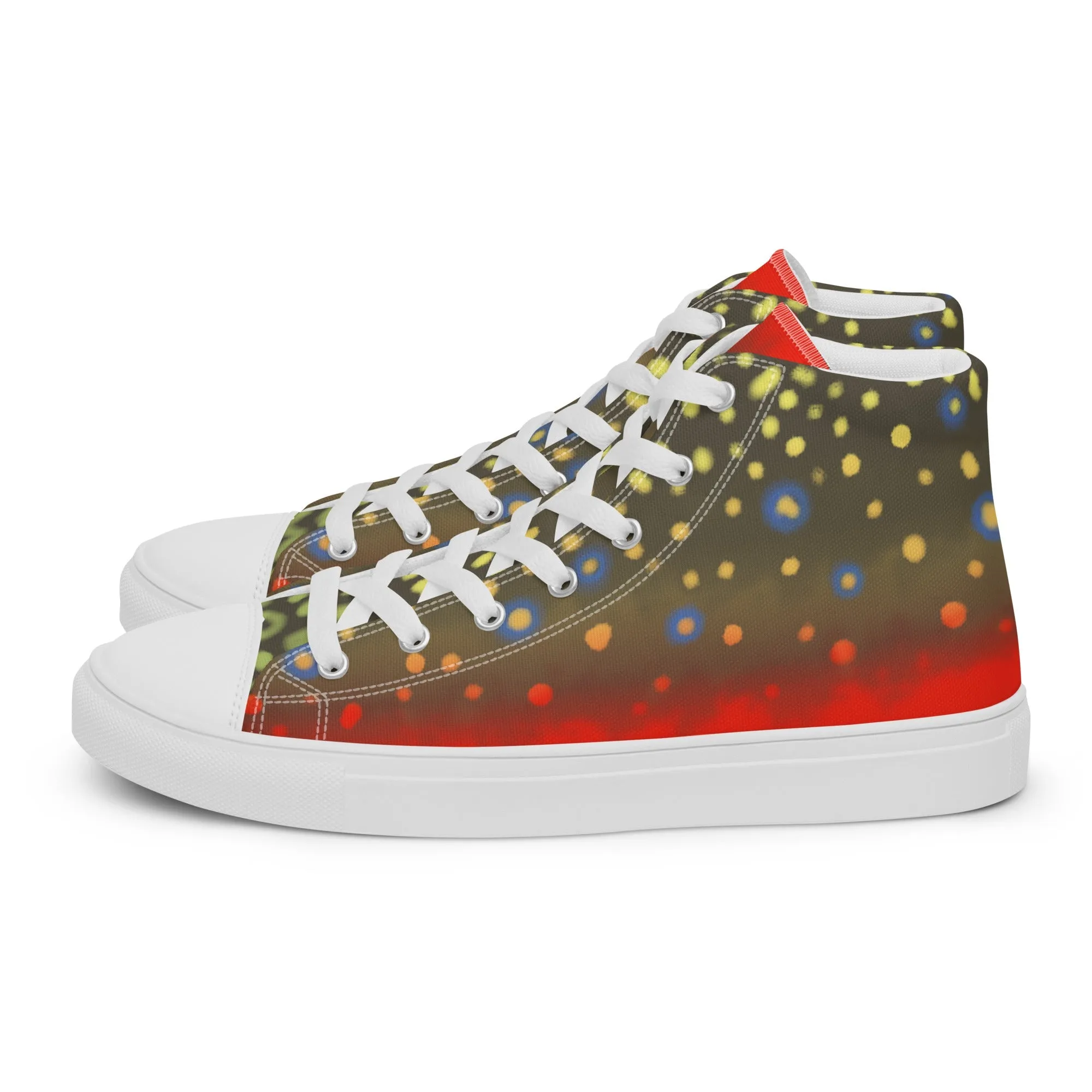 Brook Trout Womens high top canvas shoes