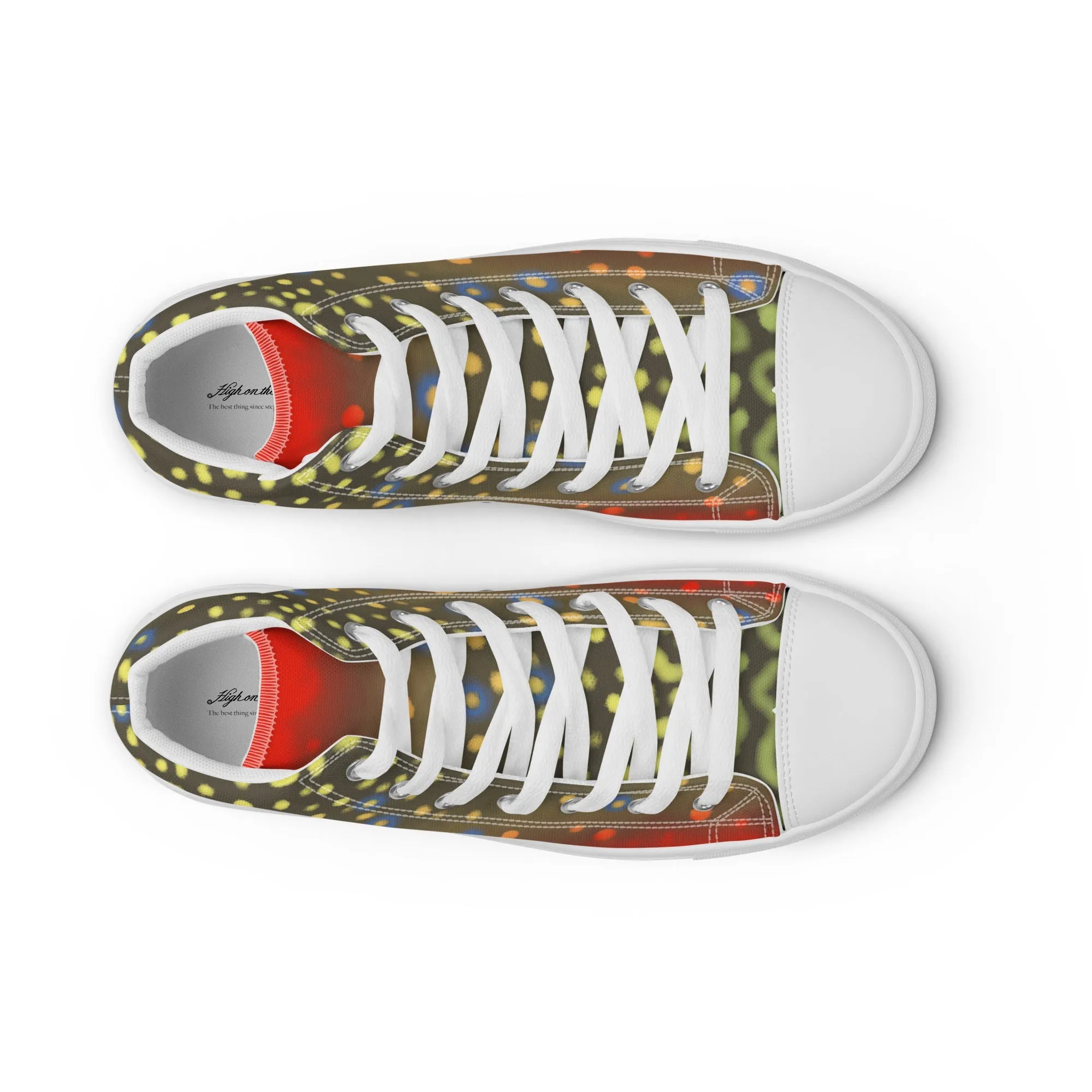 Brook Trout Womens high top canvas shoes