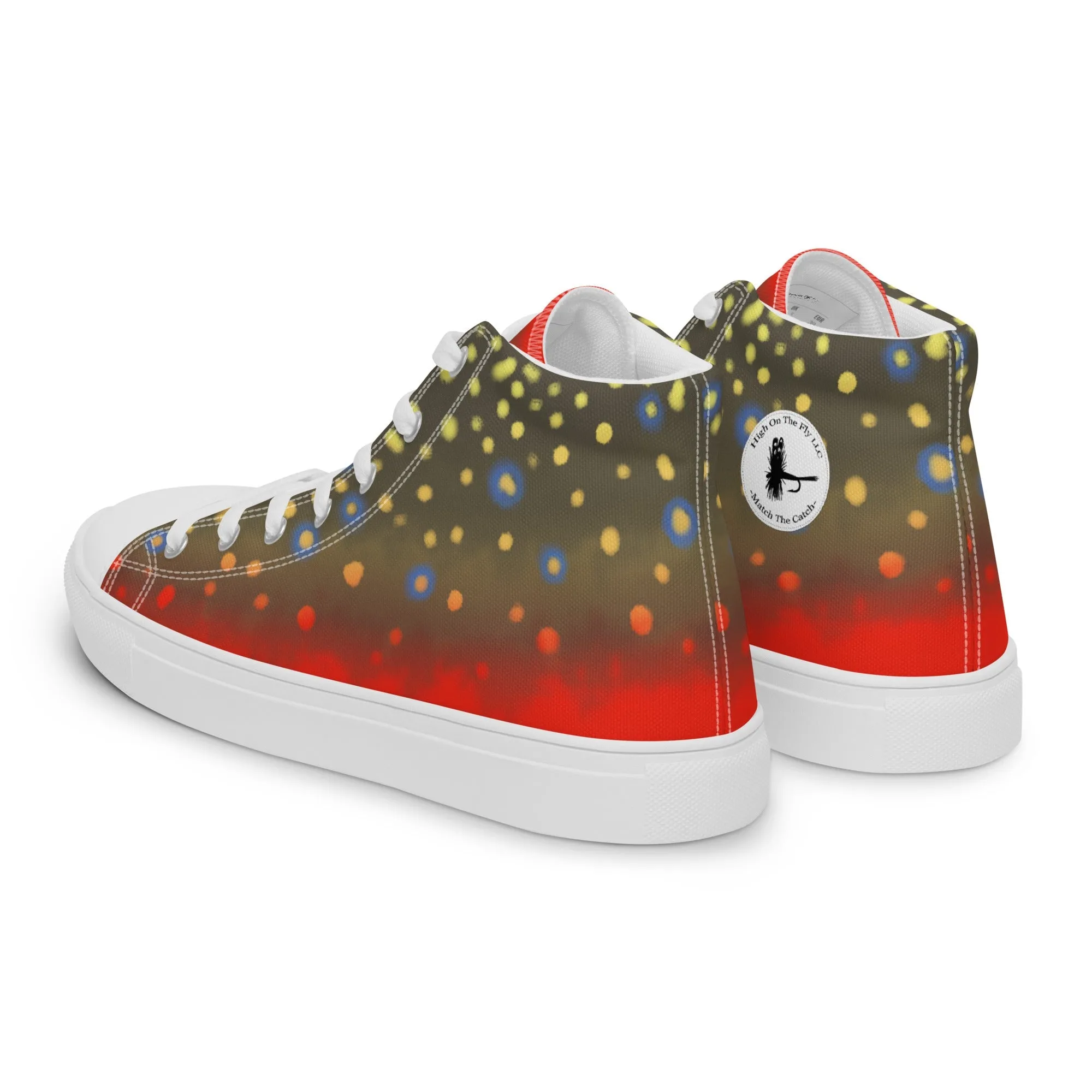 Brook Trout Womens high top canvas shoes