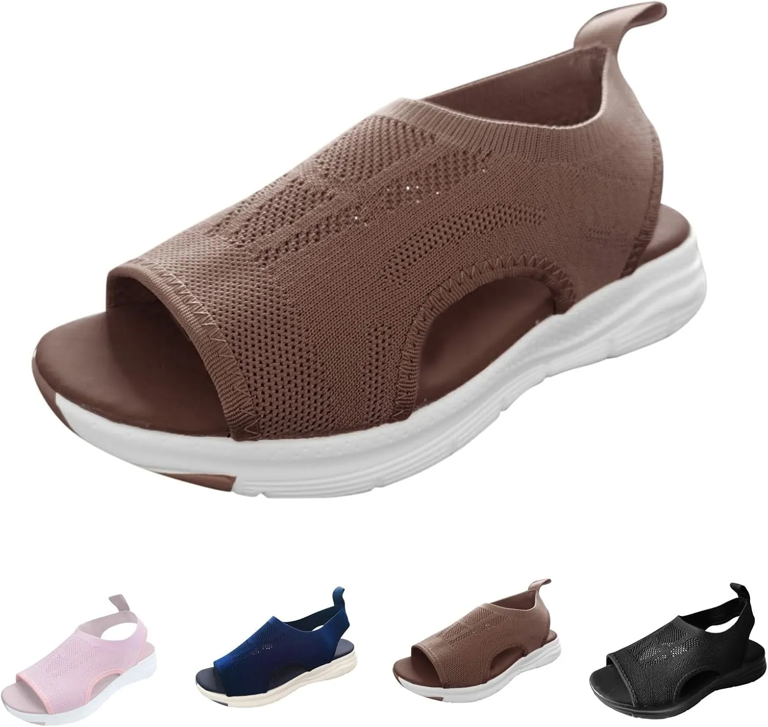 Casual Fashion Women's Shoes Platform Sandals Fish Mesh Summer Mouth Women's Women's Sandals Wide Width Shoes for Women