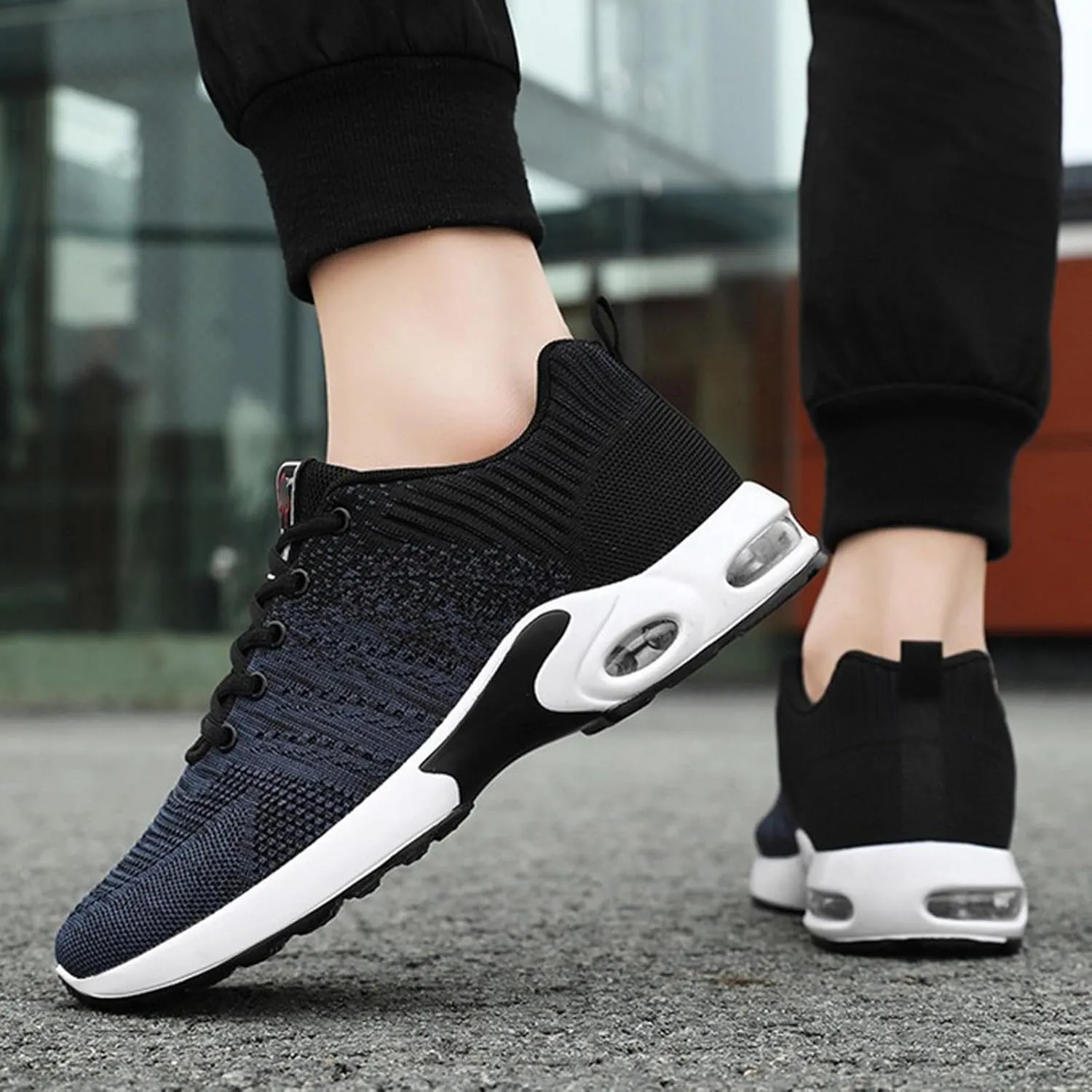 Cathalem Orthopedic Sneakers for Women Air Running Shoes Non Slip Walking Sneakers Mesh Air Cushion Sneakers for Gym Workout