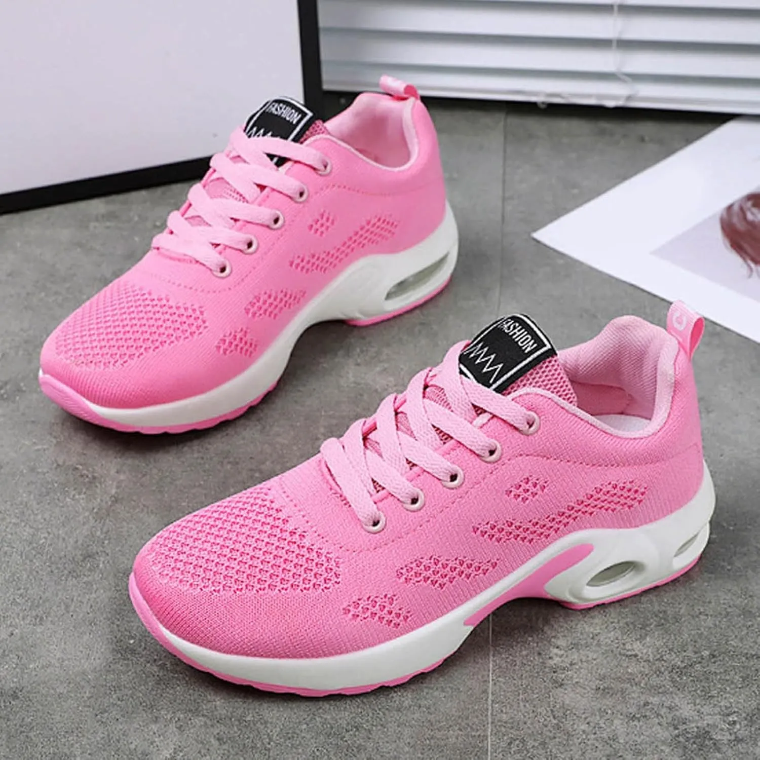 Cathalem Womens Orthopedic Sneakers Lightweight Tennis Walking Shoes Mesh Breathable Gym Work Sneakers Gym Shoes Women
