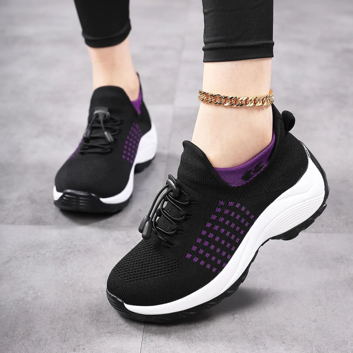 Comfort Wear Orthowear Shoes for Women Men Comfortwear Ortho Stretch Cushion Shoes Women Plantar Fasciitis Walking Shoe Slip On Trainers Comfortable Casual Ladies Athletic Sneakers Thick Bottom