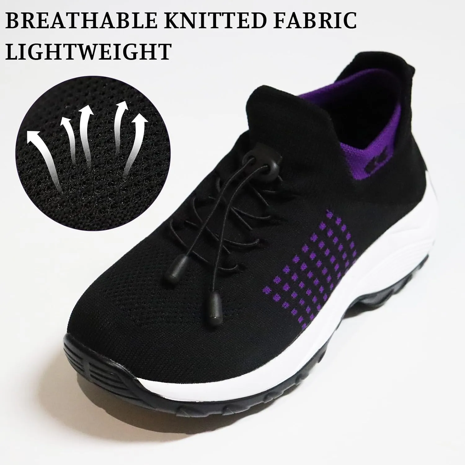 Comfort Wear Orthowear Shoes for Women Men Comfortwear Ortho Stretch Cushion Shoes Women Plantar Fasciitis Walking Shoe Slip On Trainers Comfortable Casual Ladies Athletic Sneakers Thick Bottom