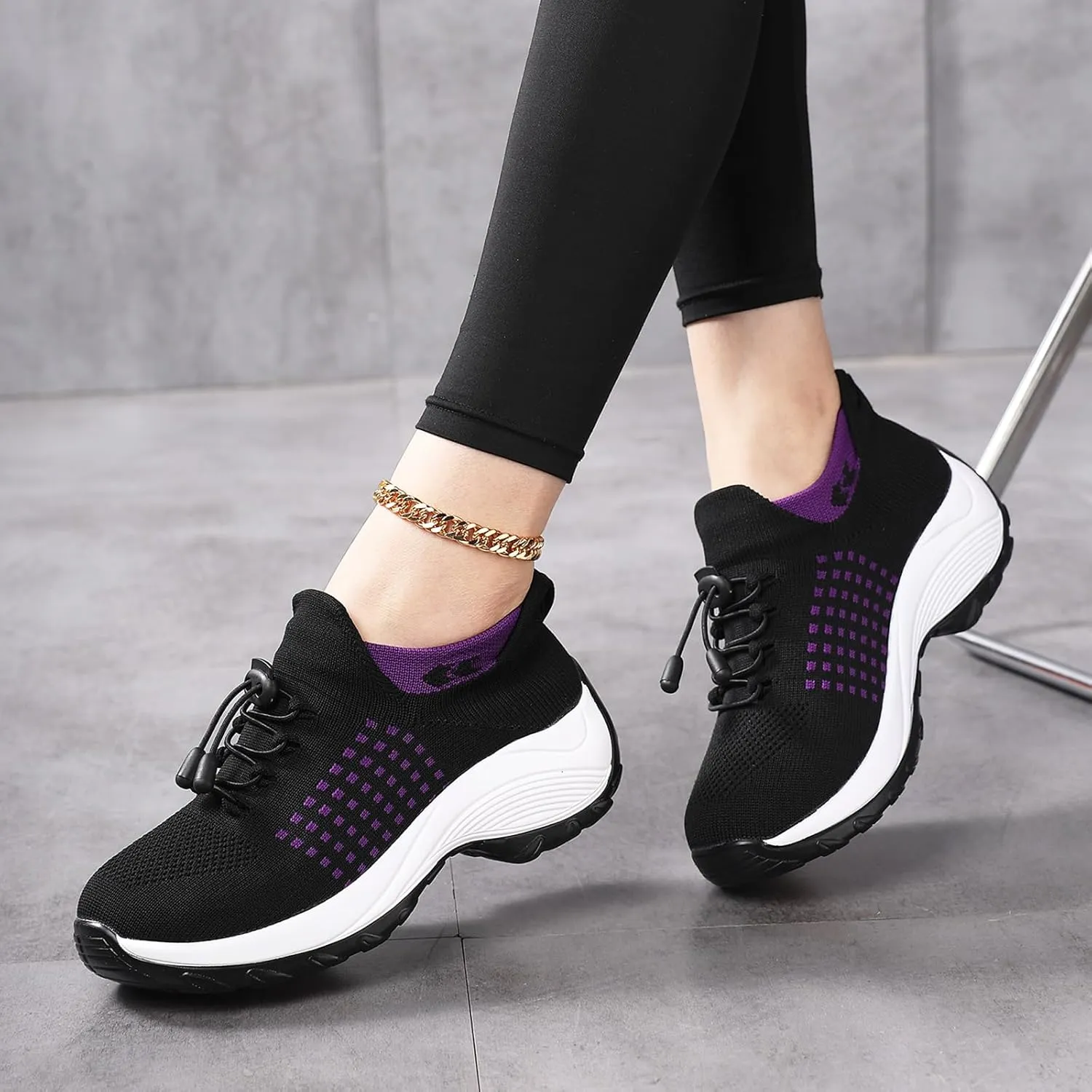 Comfort Wear Orthowear Shoes for Women Men Comfortwear Ortho Stretch Cushion Shoes Women Plantar Fasciitis Walking Shoe Slip On Trainers Comfortable Casual Ladies Athletic Sneakers Thick Bottom