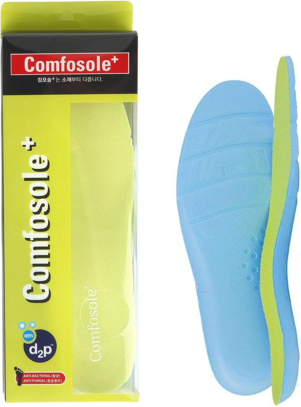 Comfortable, Durable Insole for Men and Women-Ideal for Active Sports Walking Running Training-Comfort Insoles for Athletic Shoe Cushion and Support (Sports, 270mm/Women 10/Men 9)
