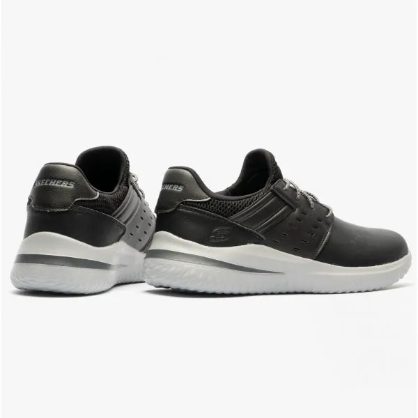 DELSON 3.0-EZRA Mens Leather Trainers Black