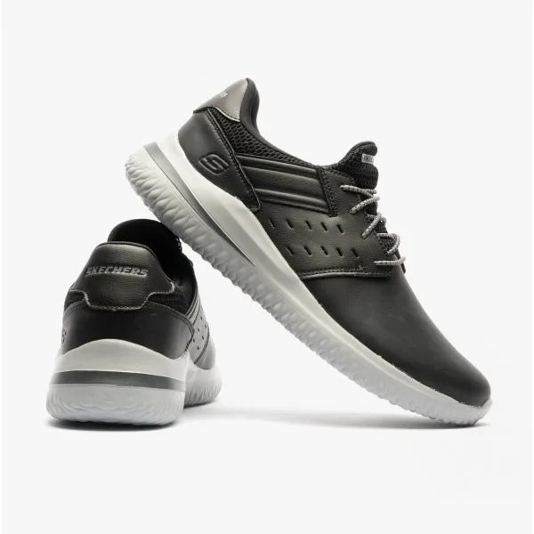 DELSON 3.0-EZRA Mens Leather Trainers Black