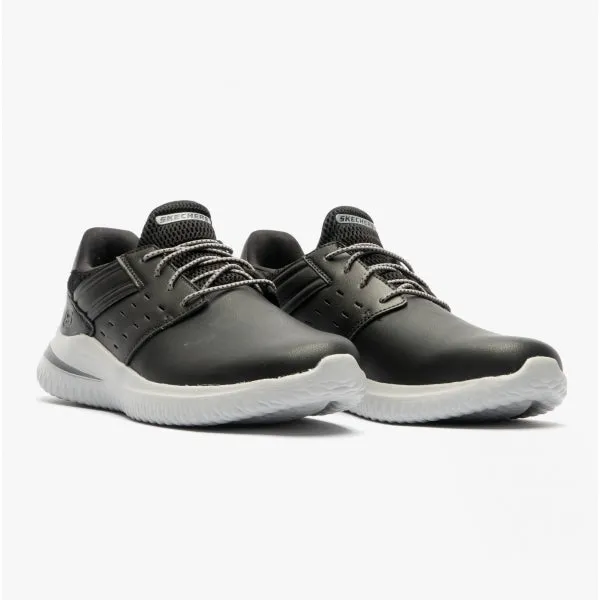 DELSON 3.0-EZRA Mens Leather Trainers Black