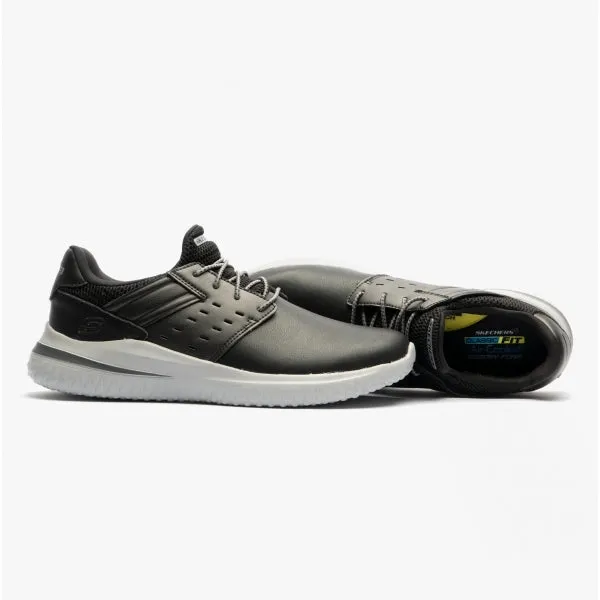 DELSON 3.0-EZRA Mens Leather Trainers Black