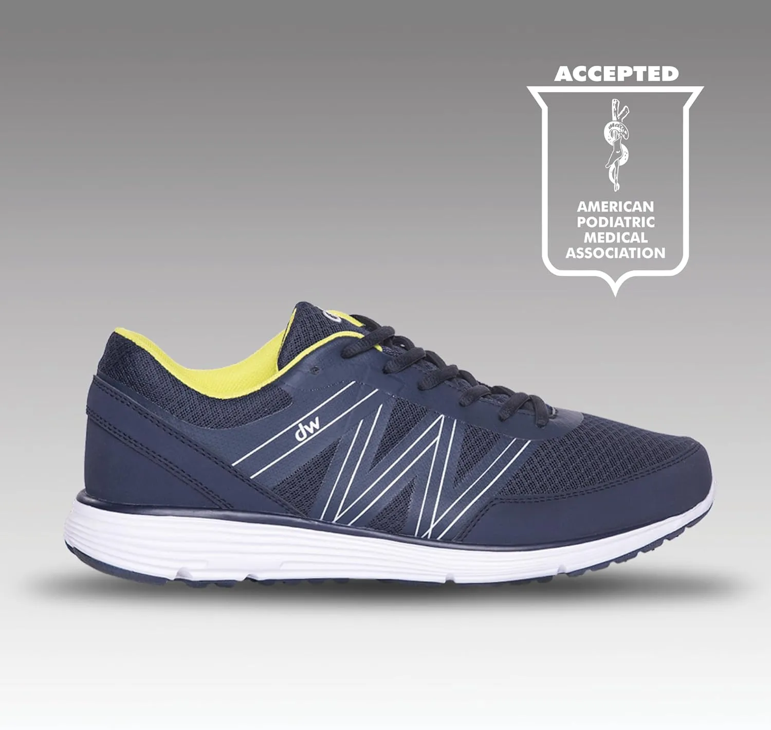 diawin Wide Shoes for Men  Wide Toe Box, Smooth Interior, Breathable Design, Extra Depth  Perfect for Hallux, Sensitive, Swollen, or Diabetic Feet, Lightweight Shoes