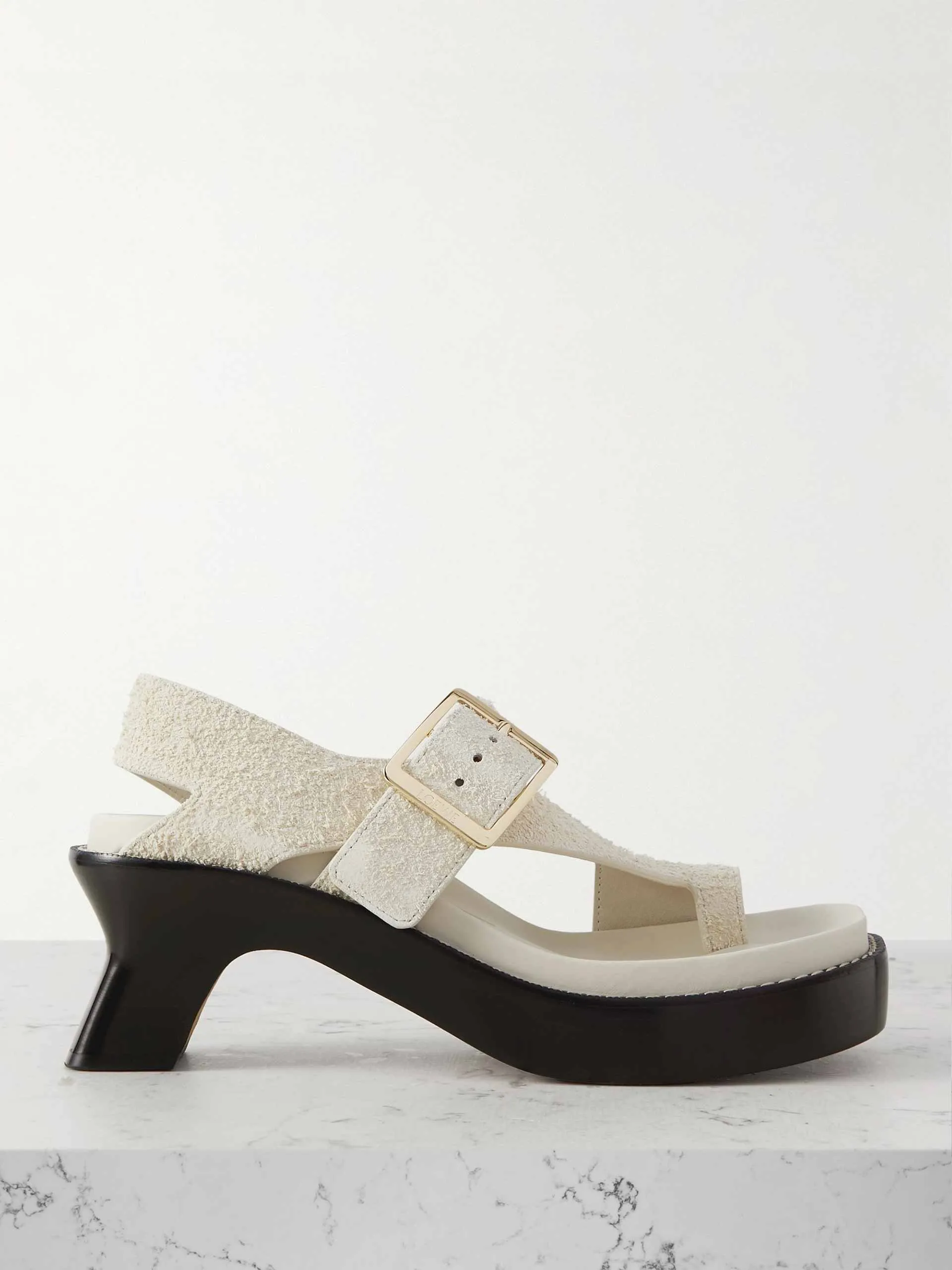 Ease brushed-suede sandals