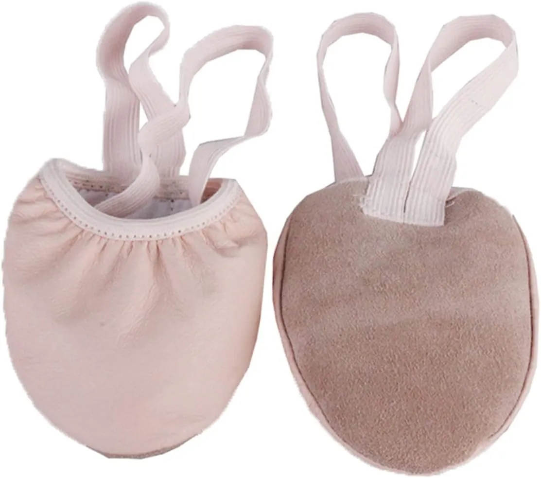 Elastic Band Half Soles Dance Shoes Women Ballet Toe Pads Pointe Shoes Non-Slip Breathable Toe Protector for Yoga Ballroom Dance Size 42