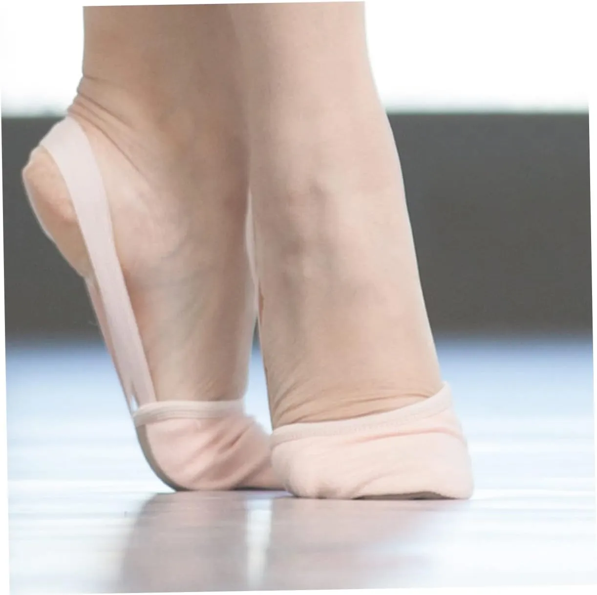 Elastic Band Half Soles Dance Shoes Women Ballet Toe Pads Pointe Shoes Non-Slip Breathable Toe Protector for Yoga Ballroom Dance Size 42