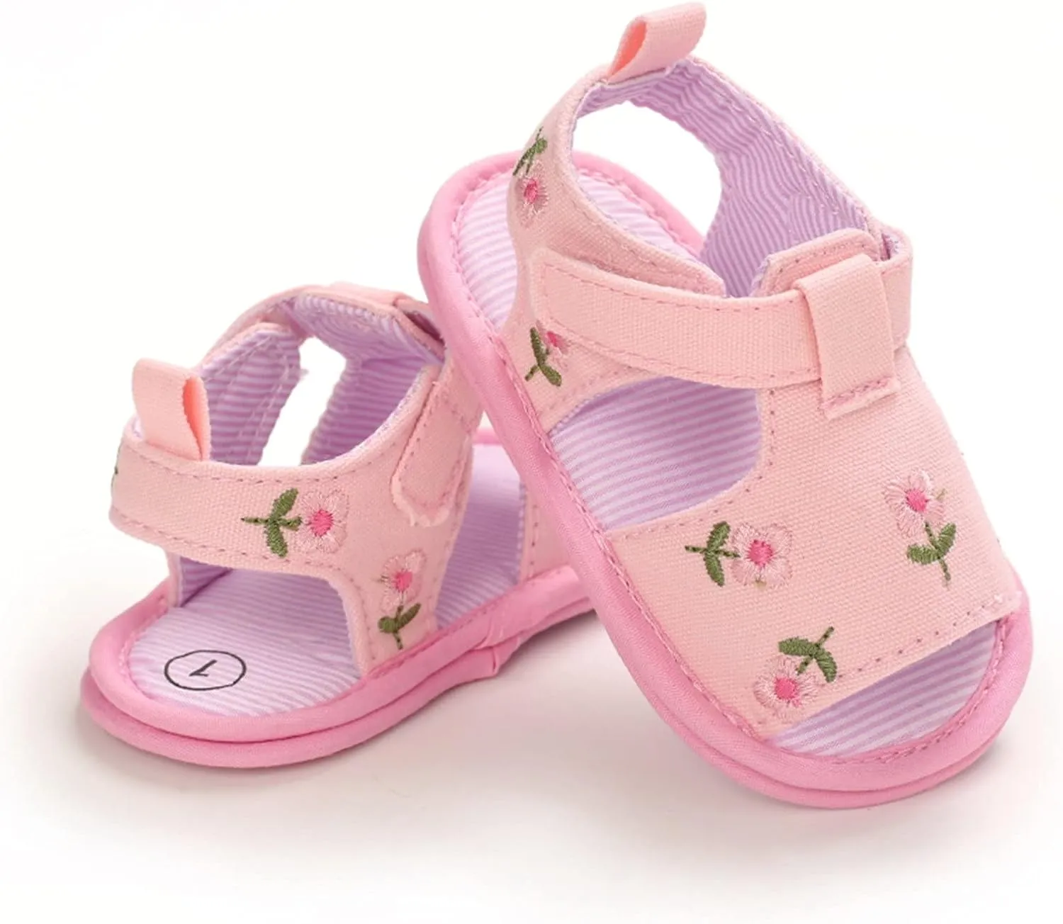EnJoCho Infant Baby Girls Summer Hollow Sandals Flower Soft Sole Newborn Toddler First Walker Crib Dress Shoes Prewalker