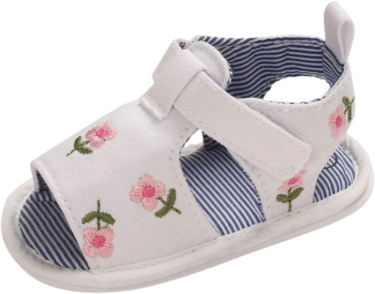 EnJoCho Infant Baby Girls Summer Hollow Sandals Flower Soft Sole Newborn Toddler First Walker Crib Dress Shoes Prewalker