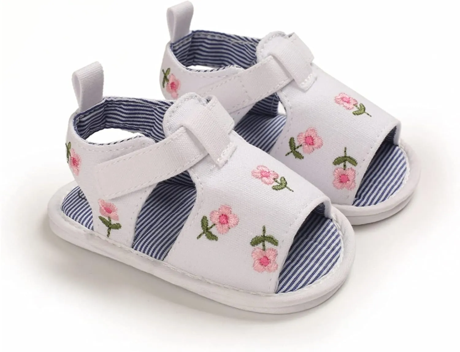 EnJoCho Infant Baby Girls Summer Hollow Sandals Flower Soft Sole Newborn Toddler First Walker Crib Dress Shoes Prewalker