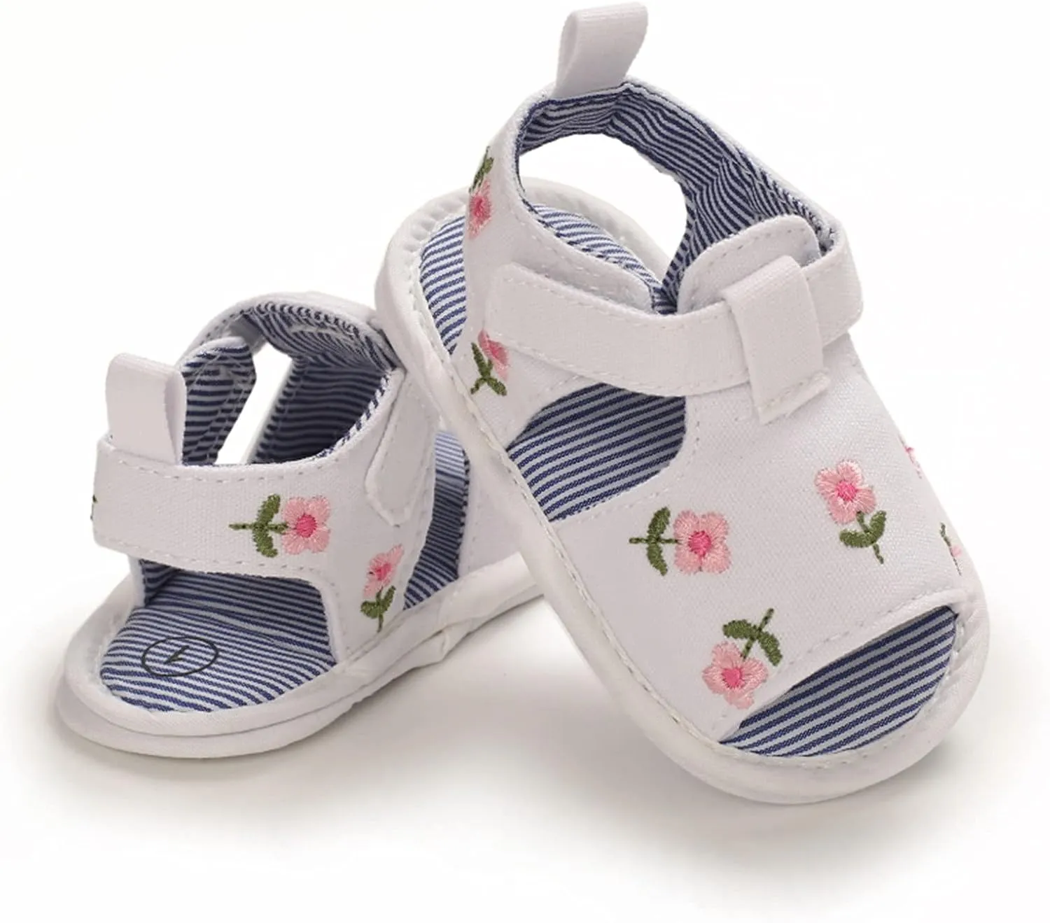 EnJoCho Infant Baby Girls Summer Hollow Sandals Flower Soft Sole Newborn Toddler First Walker Crib Dress Shoes Prewalker