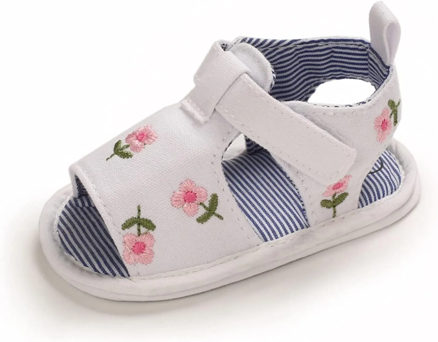 EnJoCho Infant Baby Girls Summer Hollow Sandals Flower Soft Sole Newborn Toddler First Walker Crib Dress Shoes Prewalker