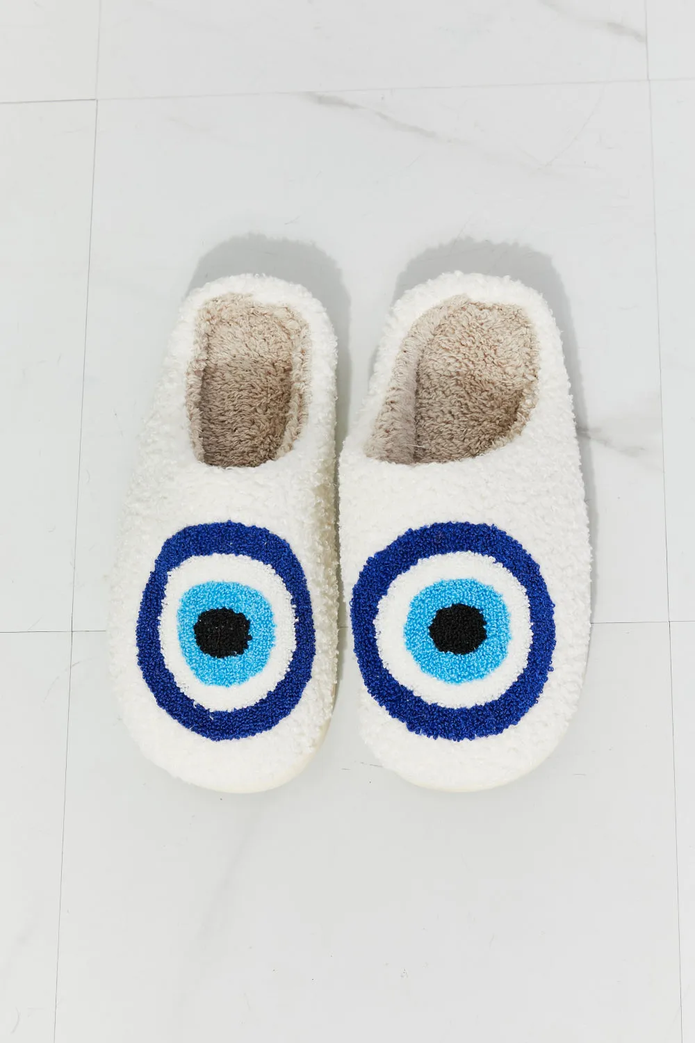Evil Eye Plush Slippers