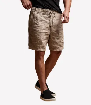 *FINAL SALE* Relaxed Linen Short in Mineral Pigment
