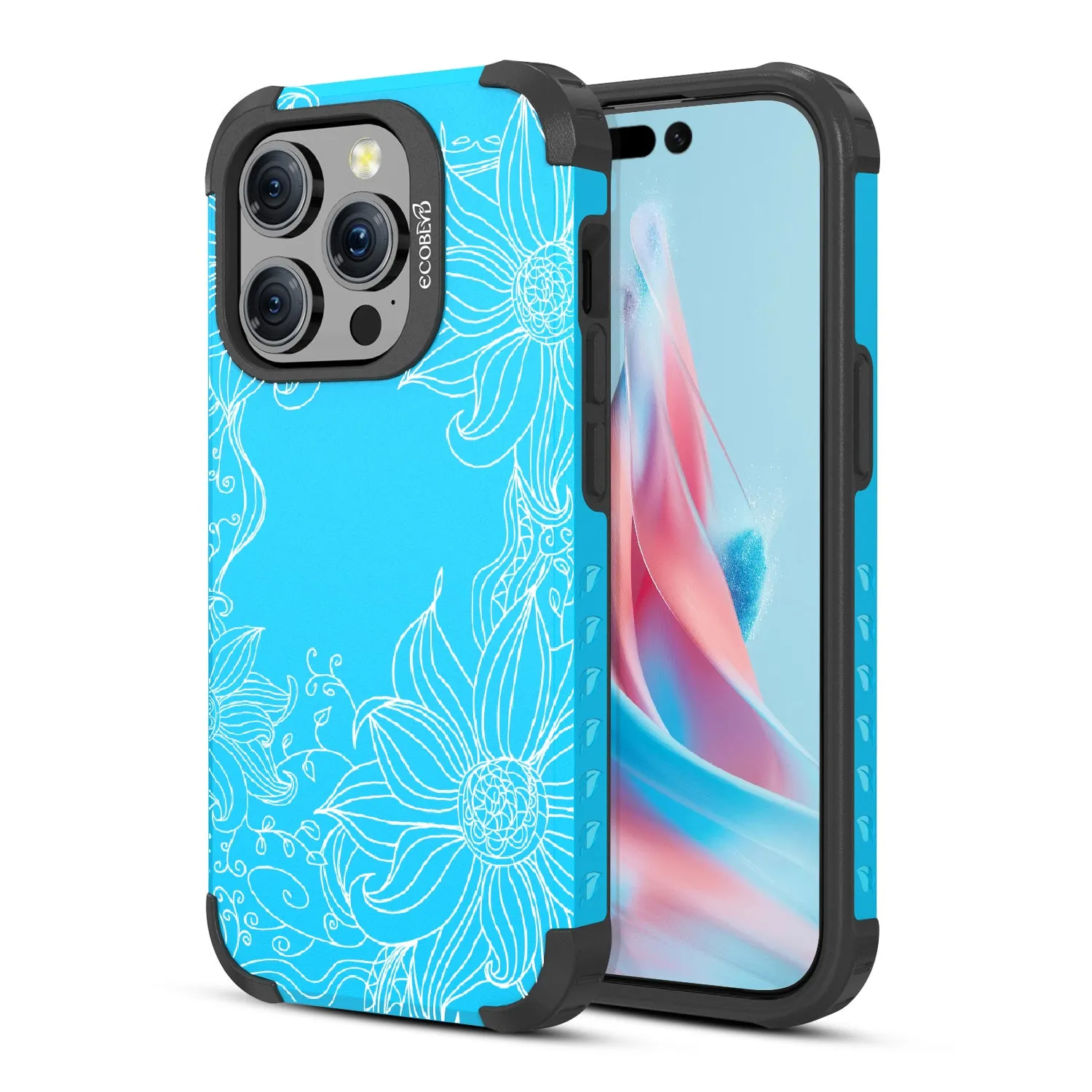 Flower Stencil - Mojave Collection Case for Apple iPhone 15 Pro