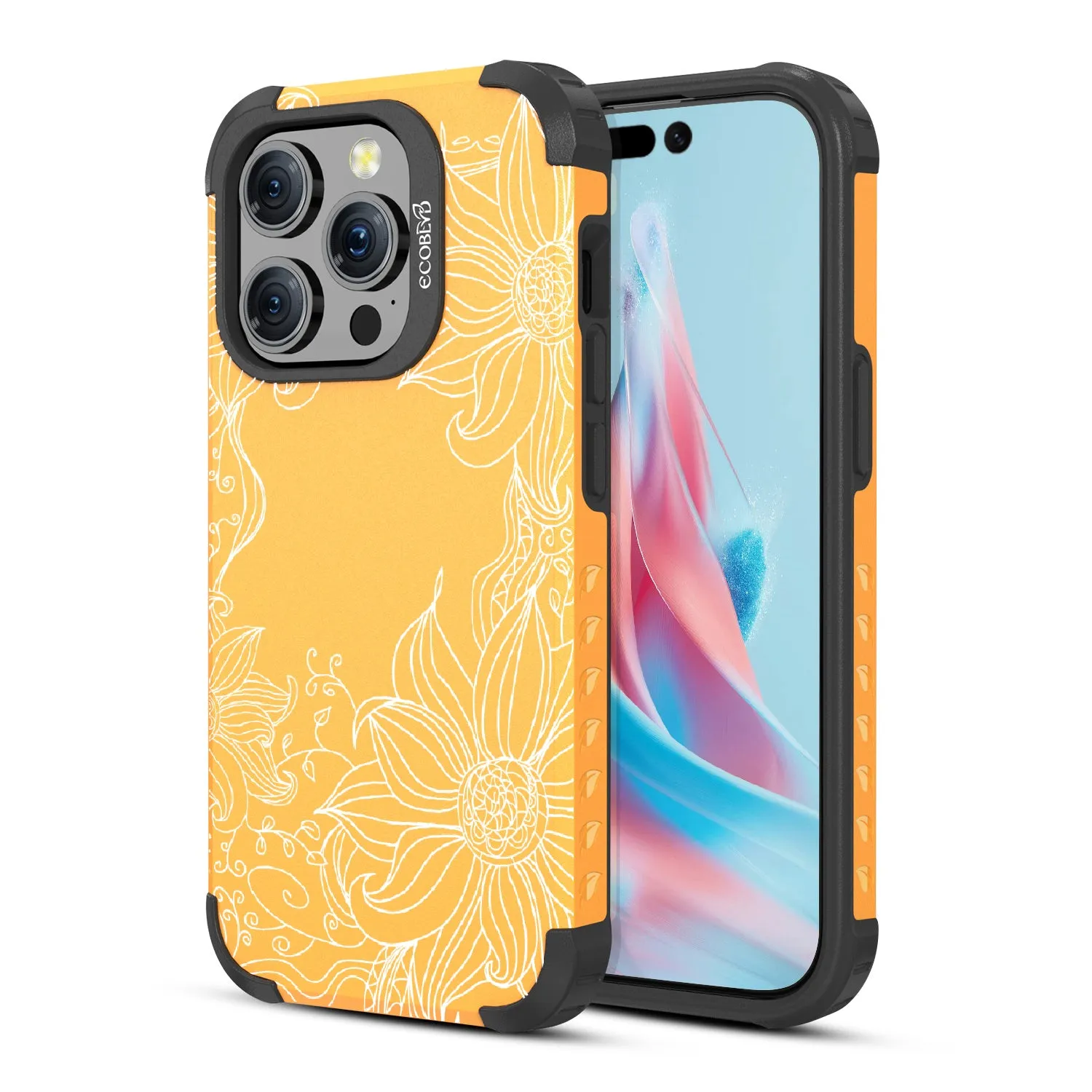 Flower Stencil - Mojave Collection Case for Apple iPhone 15 Pro