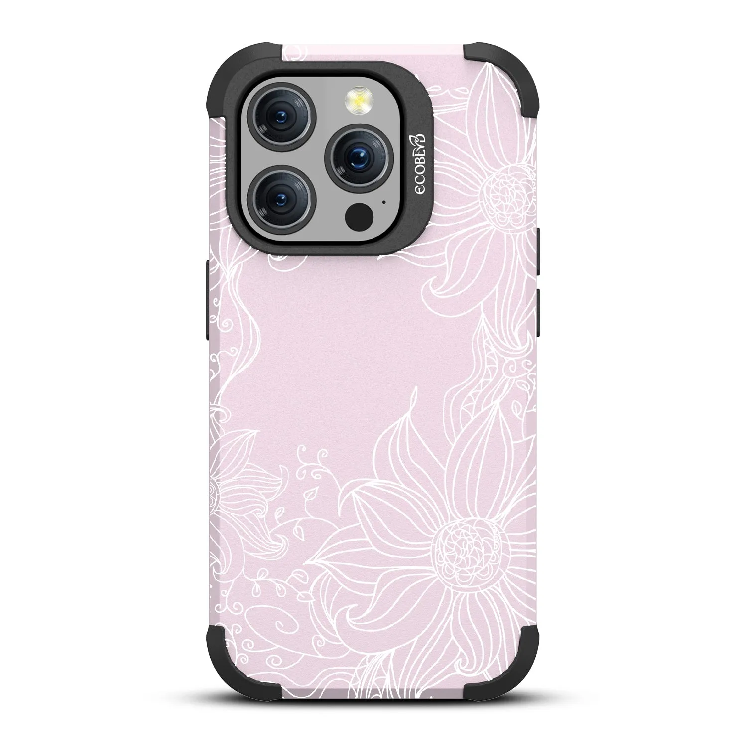 Flower Stencil - Mojave Collection Case for Apple iPhone 15 Pro
