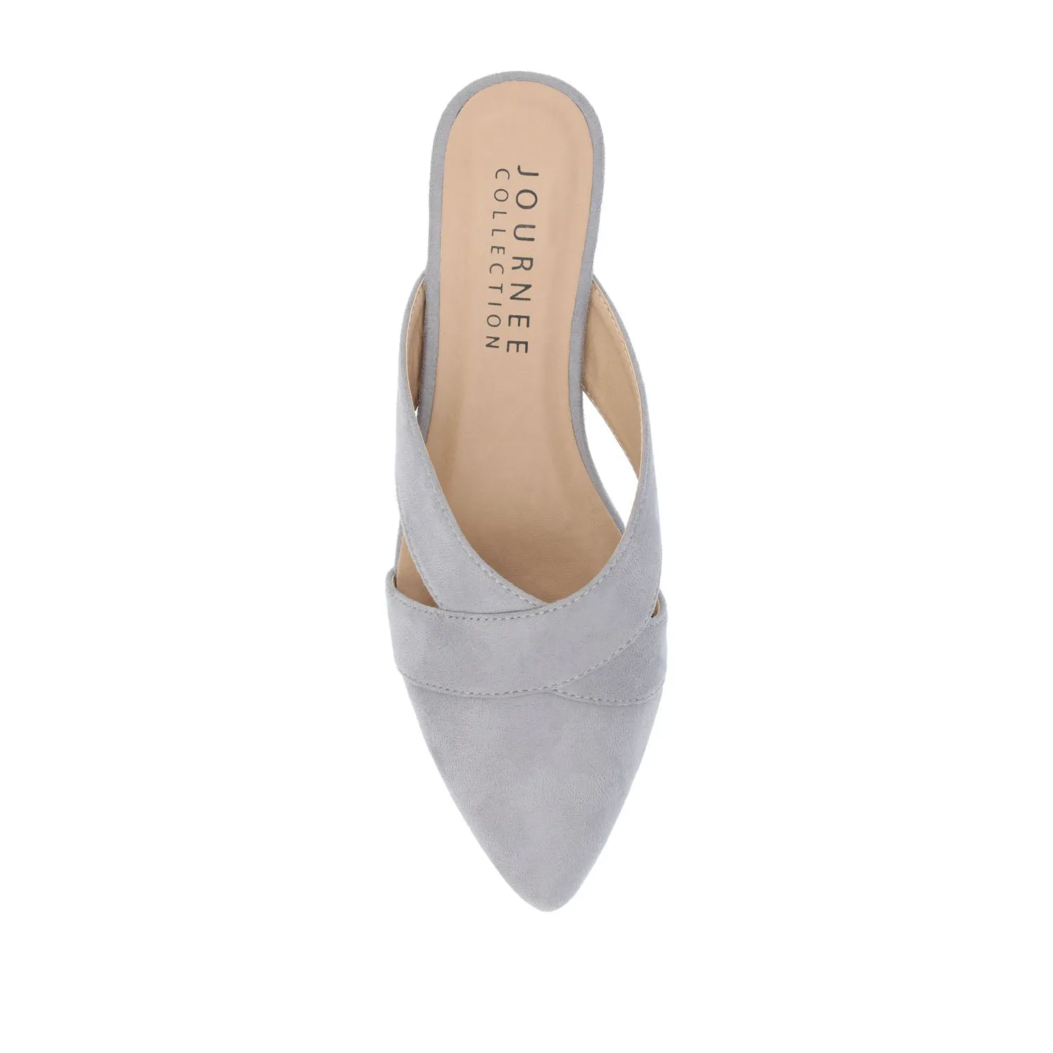 GIADA MULE FLATS IN FAUX SUEDE