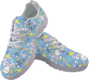 GIFTPUZZ Adult Running Shoes, Lightweight Walking Fashion Sneakers, Non Slip Sports Work Trainers Mesh Upper